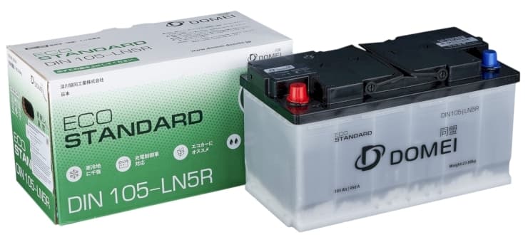 Аккумулятор DOMEI Eco STANDARD DIN 105 - LN5R DOMEI арт. DIN105LN5R