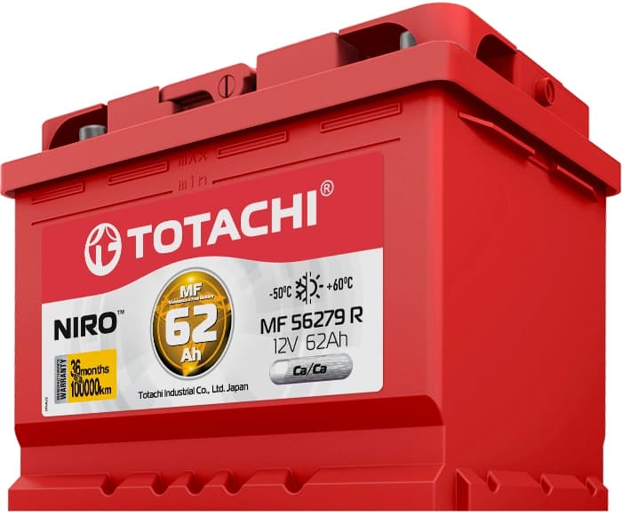 Аккумуляторная батарея TOTACHI NIRO MF 56279,   62а/ч R