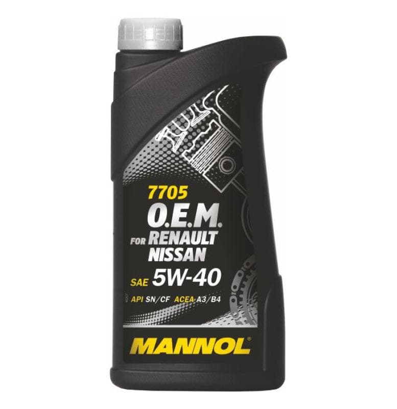 Масло мотор. синт. MANNOL O.E.M. for Renault Nissan 5w-40 - 1 л.   /20