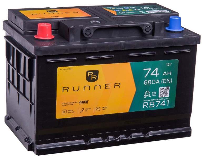 Аккумулятор RUNNER 12V 74Ah 680A