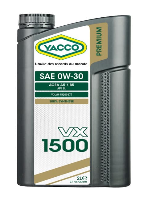 Моторное масло YACCO VX 1500 0W30 (2 L)