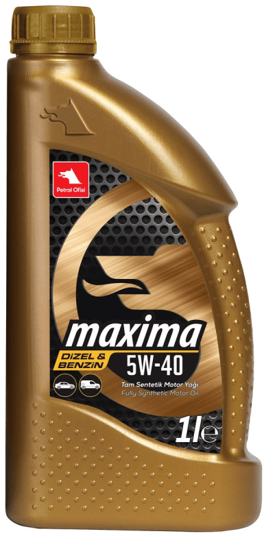 МОТОРНОЕ МАСЛО PETROЛЕВ. MAXIMA OFISI 40 5W СИНТЕТ