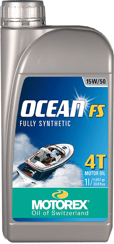 масло 4T вода Motorex 15w50 FS (Outboard/Inboard, синтетика бензин/дизель с/без турбо, WGK 1) 1л
