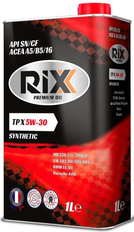 МАСЛО RIXX 5W30 SN/CF А5/В5 TP X 1Л