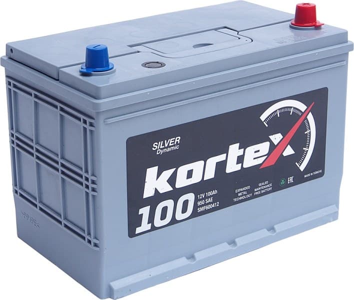 Аккумулятор KORTEX SILVER Dynamic ASIA 100А/ч обратная полярность