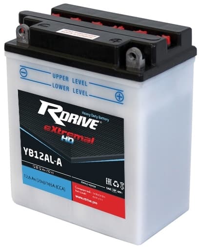 Аккумулятор RDrive eXtremal HD 12Ач обратная полярность YB12AL-A