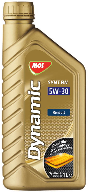 Масло MOL Dynamic Synt RN 5W30 1L API SL, C4 16, Renault RN0720