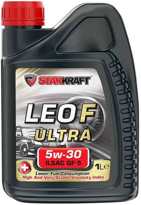 Масло моторное синтетическое STARKRAFT LEO 5w-30 F-Ultra (1л.)