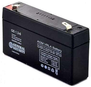 Аккумуляторная батарея 6V 1.3Ah General Security