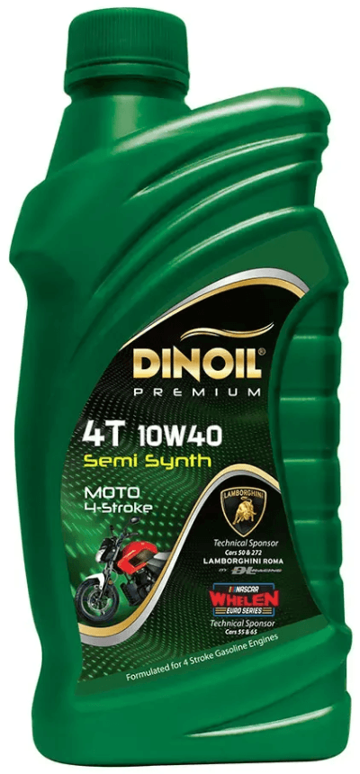 DINOIL PREMIUM 4T MOTO 10W40 1L МАСЛО МОТОРНОЕ  API SP.  JASO MA2. SEMI SYNTH