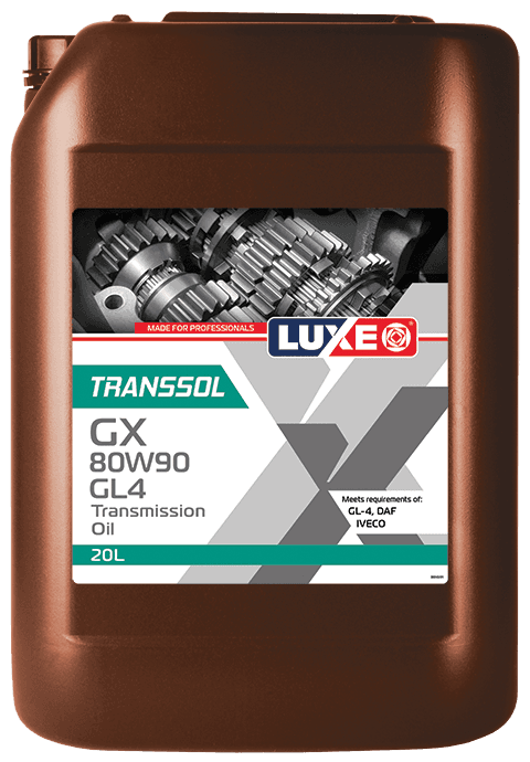 Масло транс. LUXE TRANSSOL GX 80W90  GL4 20л
