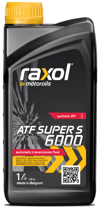 Raxol ATF Super S 6000 (Level: GM Dexron VI, Toyota WS, Hyundai/Kia SP-IV/SP-IV RR, Бельгия), 1 л масло трансмиссионное синтетика