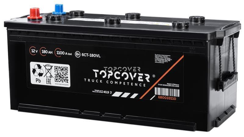Аккумулятор 180Ah 12V 1100А + справа прямая полярность тип вывода конус 510х218х225