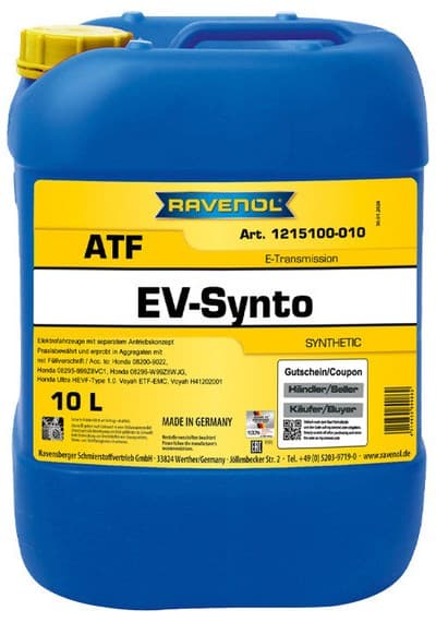 Трансмиссионное масло RAVENOL EV-Synto ATF E-Transmission Fluid (10л)