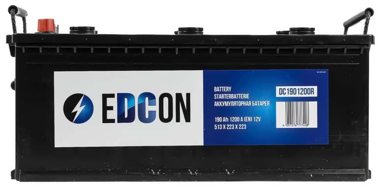 аккумуляторная батарея! 190Ah 1200А +справа 513x223x223 B03 Truck EDCON арт. DC1901200RY