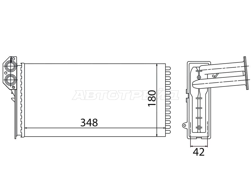 Радиатор отопителя салона Mercedes-Benz Sprinter 95-06