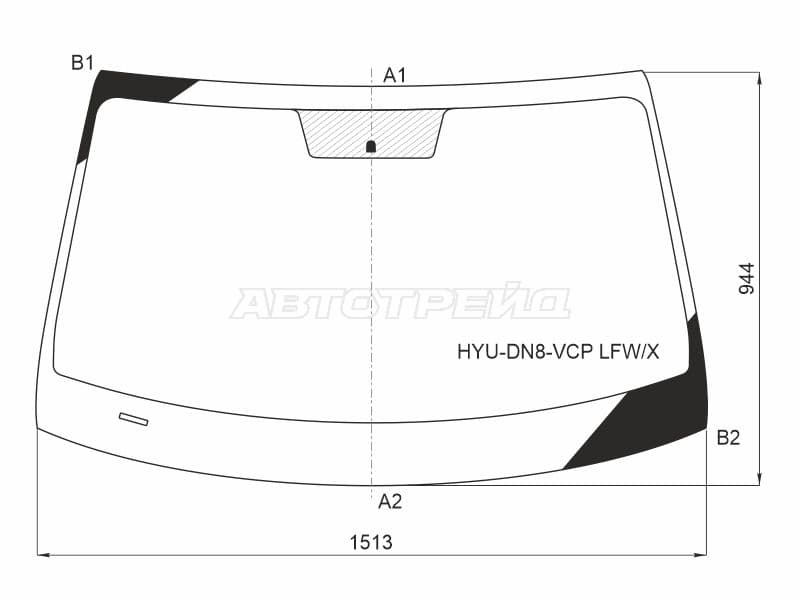 Стекло лобовое Hyundai Sonata 19-