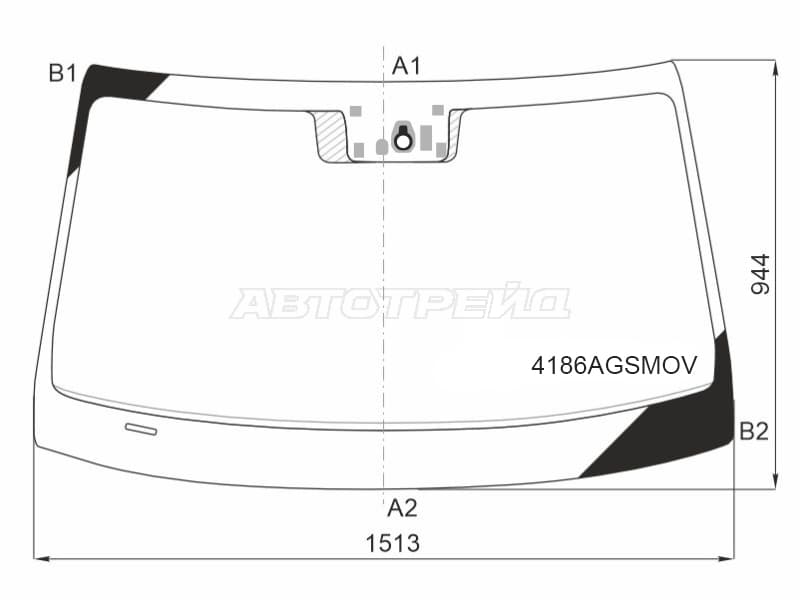 Стекло лобовое (Датчик дождя/ Датчик запотевания) Hyundai Sonata 19-23