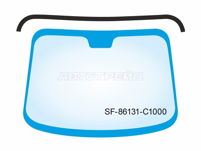 Молдинг лобового стекла (Сверху) Hyundai Sonata 04-19