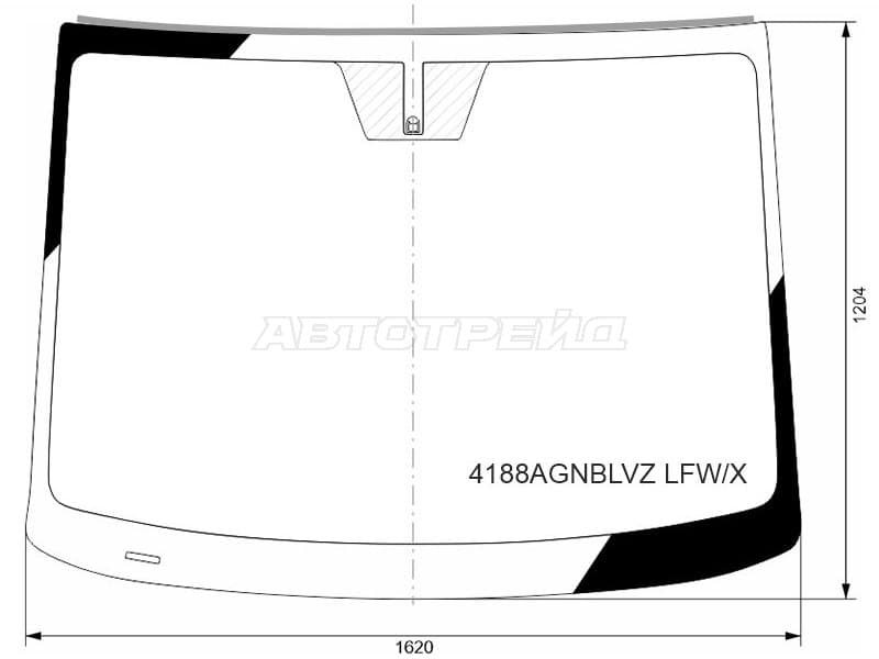 Стекло лобовое (Молдинг) Hyundai Staria 21